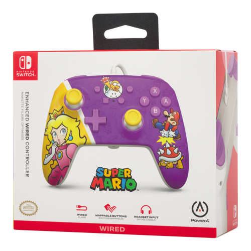PowerA Wired Controller – Nintendo Switch - Princess Peach Battle