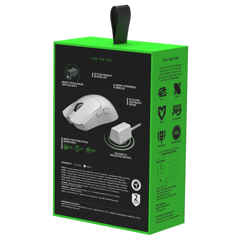 Razer Viper V3 Pro Wireless Gaming Mouse - White :: TriggerCraft