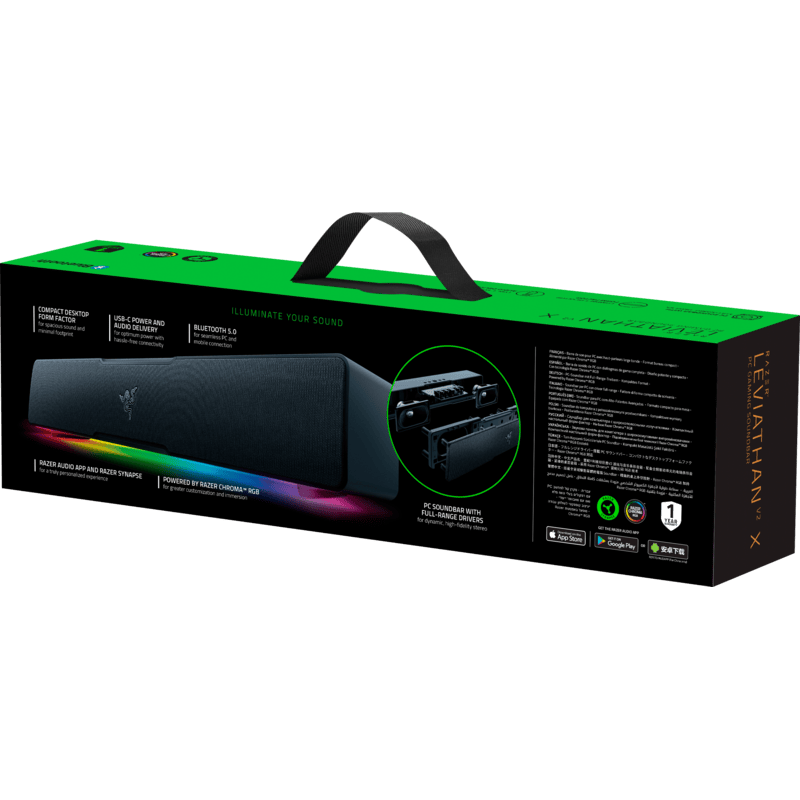 PCスピーカー RAZER LEVIATHAN V2 X PC GAMING SOUNDBAR Razer Leviathan V2 X PC Gaming Soundbar :: TriggerCraft