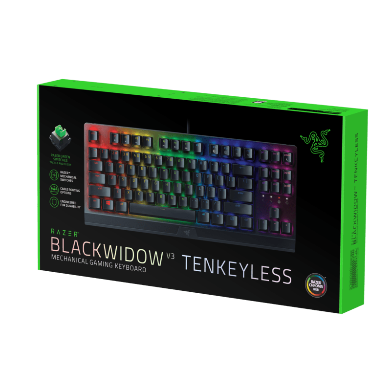 Razer BlackWidow V3 TKL Mechanical Gaming Keyboard: Yellow Razer BlackWidow V3 TKL Mechanical Gaming Keyboard: Yellow