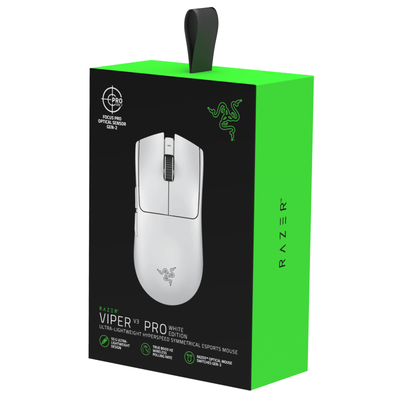 Razer Viper V3 Pro Wireless Gaming Mouse - White :: TriggerCraft